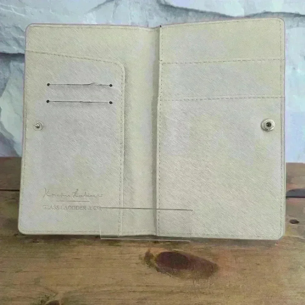 Travel Wallet / Passport Holder -Glass Ladder & Co. - Terrazzo - Vegan Leather